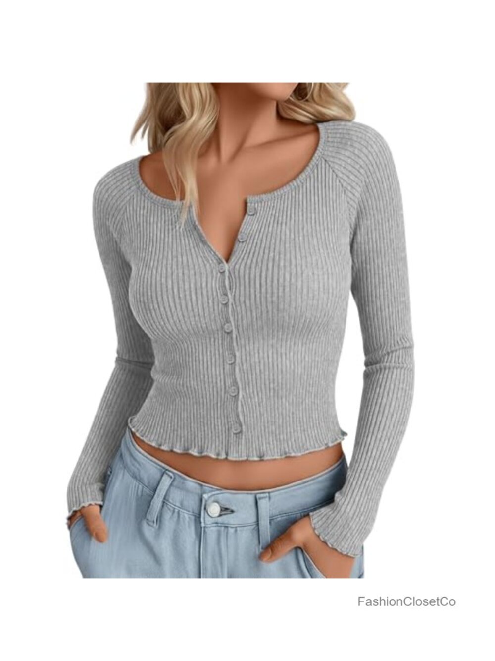 Oakgarden Women's Long Sleeve Button Up Cardigan Sweater